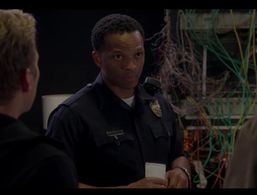 Ryan Hansen, Wood Harris, and Lee Wesley in 'Ryan Hansen Solves Crimes on TV' (2019)