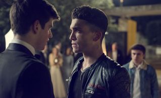 Jaime Lorente, Miguel Bernardeau, and Itzan Escamilla in Elite (2018)