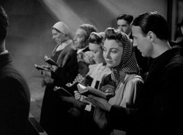 Pamela Brown and Hugh Burden in One of Our Aircraft Is Missing (1942)