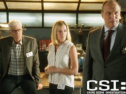 Elisabeth Shue, Ted Danson, and Marc Vann in CSI: Crime Scene Investigation (2000)