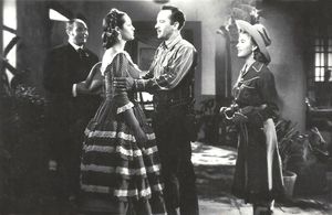 Florencio Castelló, Irma Dorantes, Pedro Infante, and Sara Montiel in El enamorado (1952)