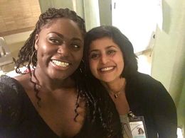 With Danielle Brooks on the set of Sadie
