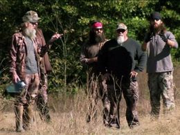 Si Robertson, Willie Robertson, Jase Robertson, John Godwin, and Justin Martin in Duck Dynasty (2012)