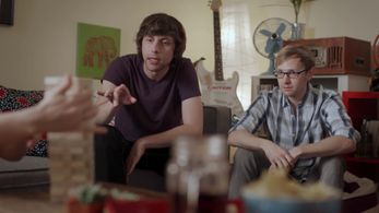 Max Cutler on the set of a Buzzfeed Short