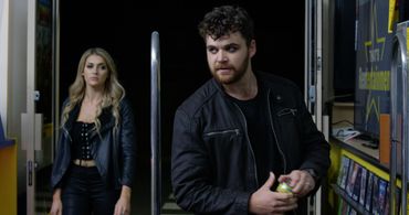 Danni Clowes and Jordan Abbey-Young in The Last Video Store (2023)