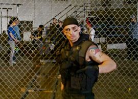 Stuntman work for a commercial