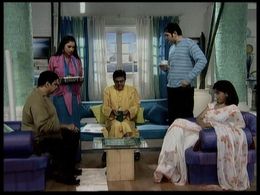 Ratna Pathak Shah, Satish Shah, Sumeet Raghavan, Rupali Ganguly, and Rajesh Kumar in Sarabhai V/S Sarabhai (2004)