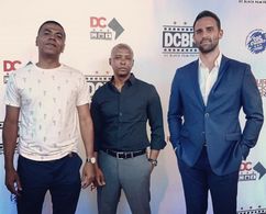 with UNARMED MAN co-star Shaun Woodland and writer/director Harold Jackson III at the DC Black Film Festival