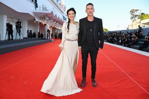 Jonathan Rhys Meyers and Mara Lane at an event for Freaks Out (2021)