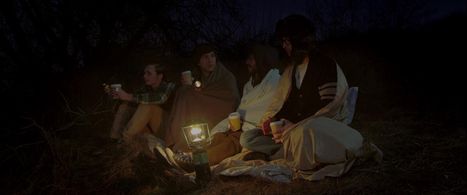 Max Cutler as Artie on the set of Wild Flies