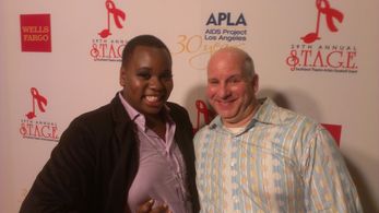 Me and Alex Newell at an APLA event