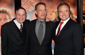 Tom Hanks, Richard M. Sherman, and Bradley Whitford at an event for Saving Mr. Banks (2013)
