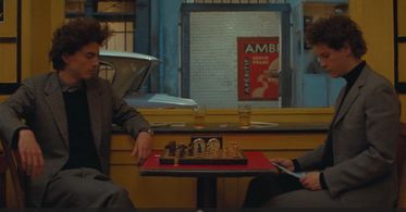 Mohamed Belhadjine and Timothée Chalamet