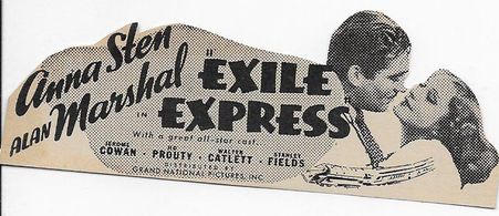 Alan Marshal and Anna Sten in Exile Express (1939)