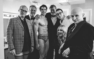Stephen Fry, Emma Bunton, Adrian Edmondson, Anthony Head, Richard O'Brien, Ben Forster, and Dominic Andersen in Rocky Ho