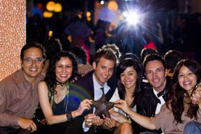Cast, Director and Producer holding the Audience Award for Best Picture at the Dances with Films Independent Film Festiv