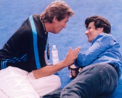 Acting Coach John Kirby & Academy Award Winner Jeff Bridges working together on the Set of Walt Disney Picture's Feature