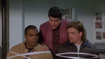 Peter Appel, John G. Brennan, and Kamal Ahmed in The Jerky Boys (1995)