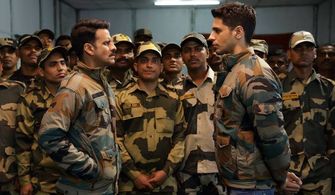 Manoj Bajpayee and Sidharth Malhotra in Aiyaary (2018)