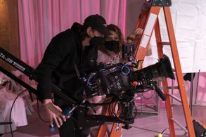 On set at CineCity Studios with DP Dan Frantz