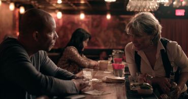 Brian Parker and Christine Elliott on the set of 