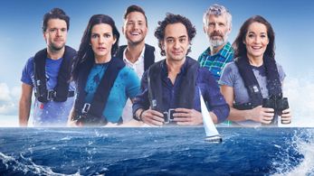 Agneta Sjödin, Peter Magnusson, Thomas Wassberg, Markus Aujalay, Anna Lindberg, and Viktor Frisk in Över Atlanten: Det s