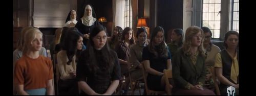 Adele Marie Pomerenke (first from left) in 'Novitiate'
