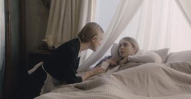 Lauren on set shooting 