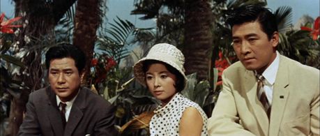 Yuriko Hoshi, Hiroshi Koizumi, and Akira Takarada in Mothra vs. Godzilla (1964)