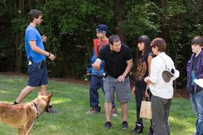 Dejon LaQuake, Josh Wiggins, Mia Xitlali, and Carlos in Max (2015)