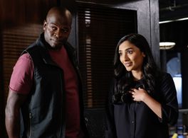 Hisham Tawfiq and Anya Banerjee in The Blacklist