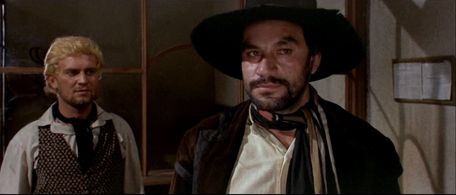 Lucio Rosato and Aldo Sambrell in Navajo Joe (1966)