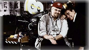 Rick Pamplin and Ernest Borgnine on Set of Hoover