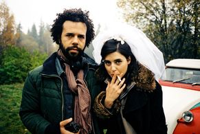 Ruth Vega Fernandez with director Mikael Marcimain