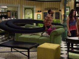 Amber Frank and Curtis Harris in The Haunted Hathaways (2013)