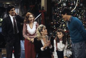 Alyssa Milano, Tony Danza, Katherine Helmond, Judith Light, and Robin Thomas in Who's the Boss? (1984)