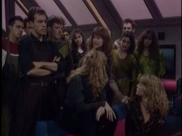 Nikki Brooks, Suzy Cooper, Karen Murden, and Ashley Russell in Jupiter Moon (1990)