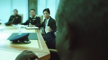 Jessica Lee, Stephen Chang, and Blu Mankuma