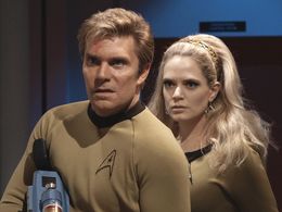 Vic Mignogna and Kipleigh Brown in Star Trek Continues (2013)