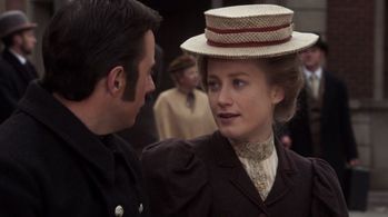 Tamara Hope and Jonny Harris in Murdoch Mysteries (2008)