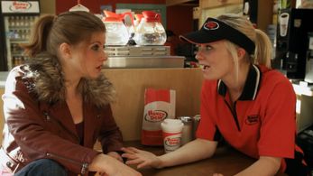 Claire Gerety-Mott and Katie Locke O'Brien in The Hub (2014)