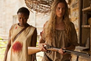 Brit Marling and Muna Otaru in The Keeping Room (2014)