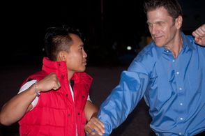 On the set of Lao Warrior.