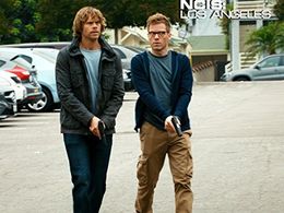 Eric Christian Olsen and Barrett Foa in NCIS: Los Angeles (2009)