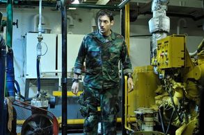 Stefano DiMatteo - shooting a scene during the making of George A. Romero's Survival of the Dead.