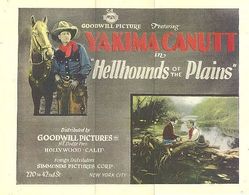 Yakima Canutt, Neva Gerber, and Boy the Wonder Horse in Hell Hounds of the Plains (1927)