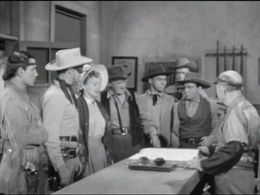 John Butler, Clayton Moore, John Doucette, Francis Ford, Harold Goodwin, Elaine Riley, Jay Silverheels, and Leonard Stro