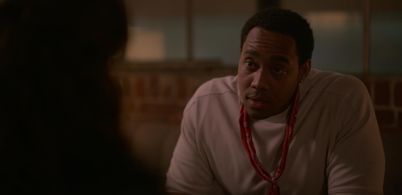 La'Charles Trask along Jennifer Beal & Griffin Dunne as Kismet Russell on The L Word:Generation Q