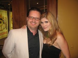 John Morris and Natalia Reagan at the premiere of Sex Drive.