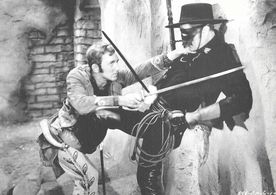 William Corson and Reed Hadley in Zorro's Fighting Legion (1939)